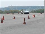  Chad autocrossing his 'Vette for the first time!  Jennifer is onboard.