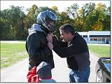  Dariusz gets helmeted.