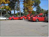  Red Car Corner?  Two RX-7s next to two M3s.